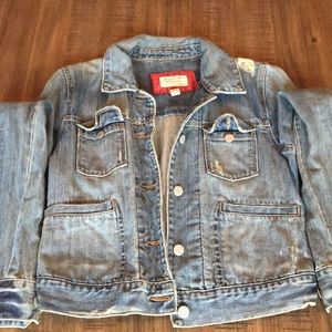 Abercrombie destroyed denim jacket